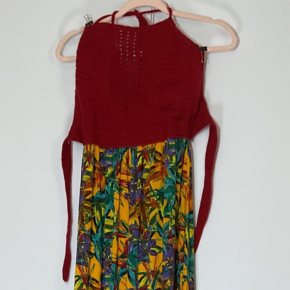Mark Branded Crochet Floral Dress